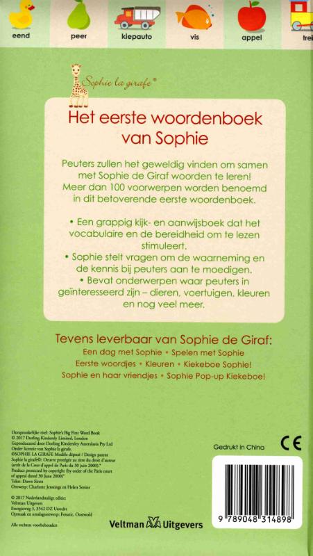 Het eerste woordenboek van Sophie achterkant