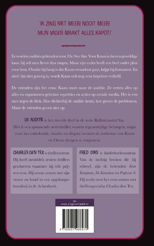 De auditie / Rollercoaster six / 2 achterkant