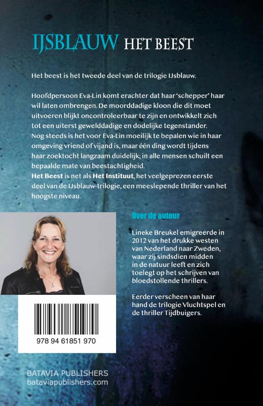 Het beest / IJsblauw / 2 achterkant