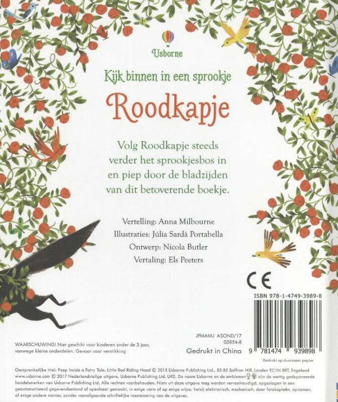 Roodkapje / Kijk binnen in een sprookje achterkant