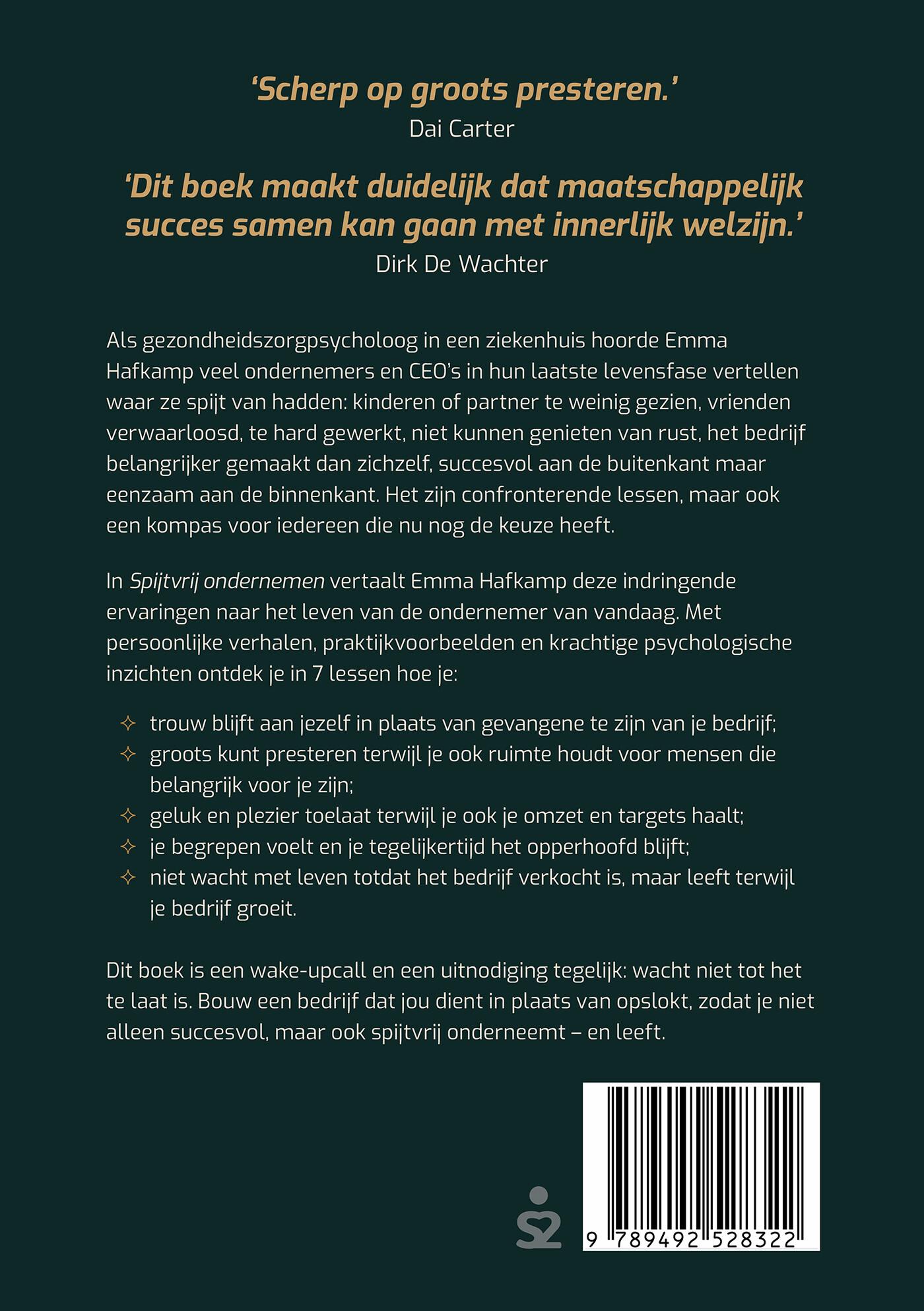 Spijtvrij ondernemen achterkant