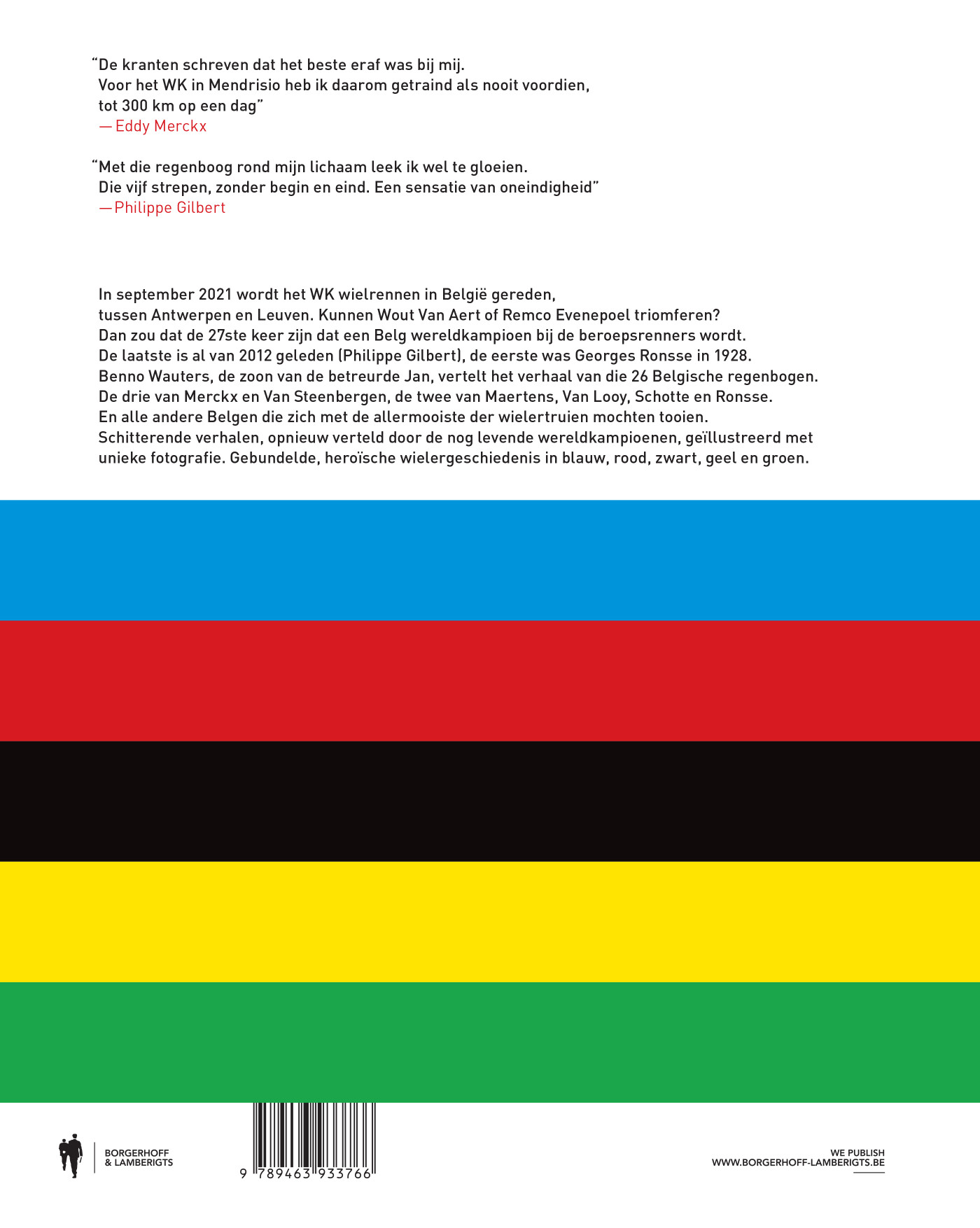Belgische regenbogen achterkant