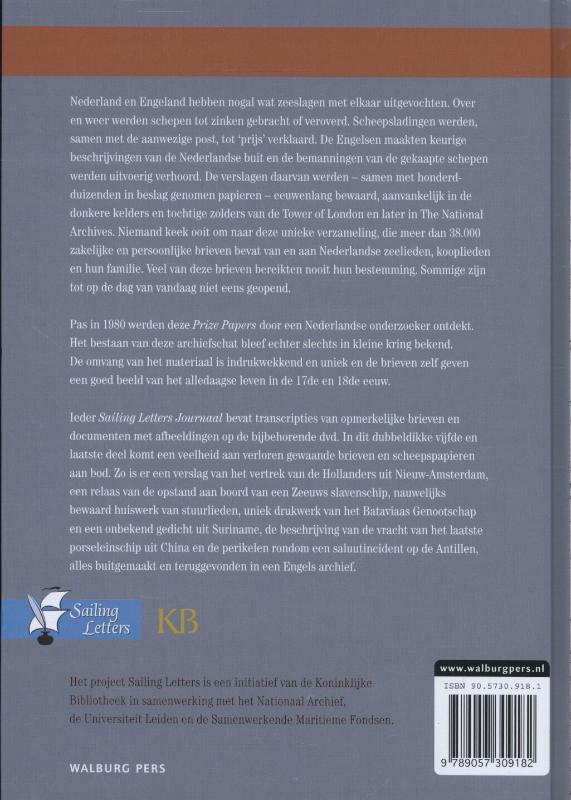 Buitgemaakt en teruggevonden / Sailing Letters Journaals / 5 achterkant