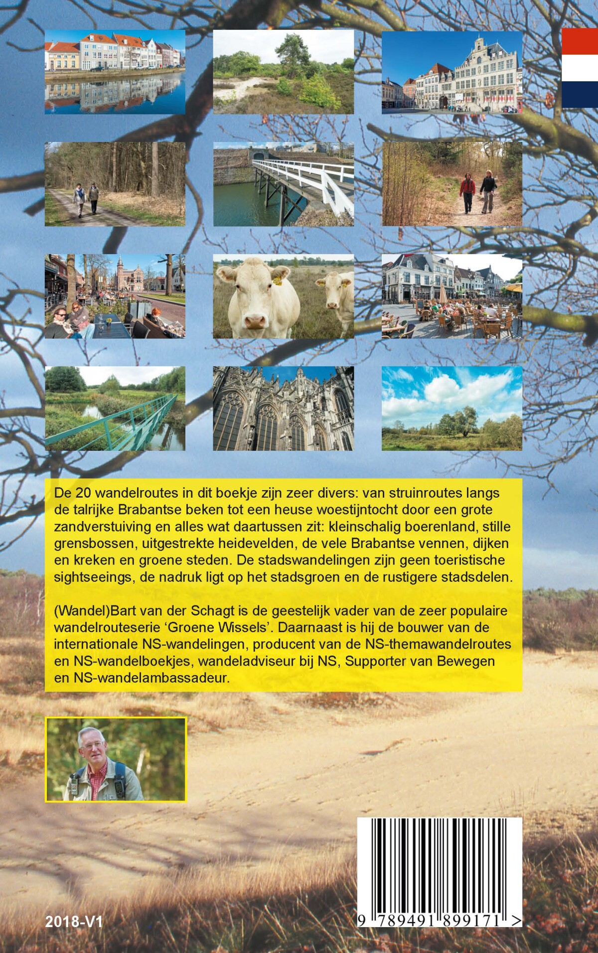 Provinciewandelgids Noord-Brabant west / WandelBart wandelgids / 3 achterkant