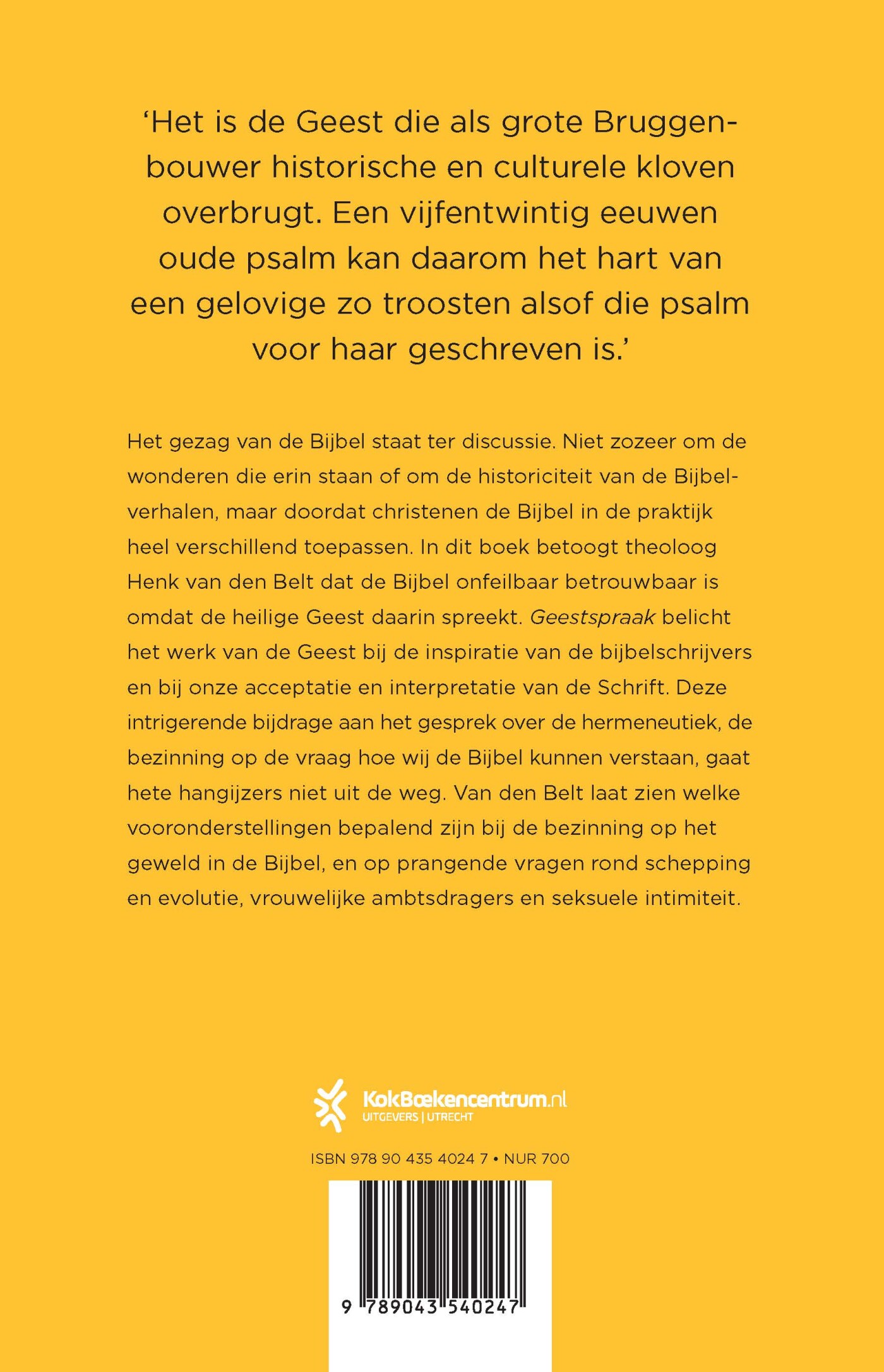 Geestspraak achterkant