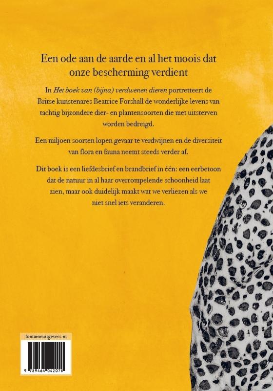 Het boek van (bijna) verdwenen dieren achterkant