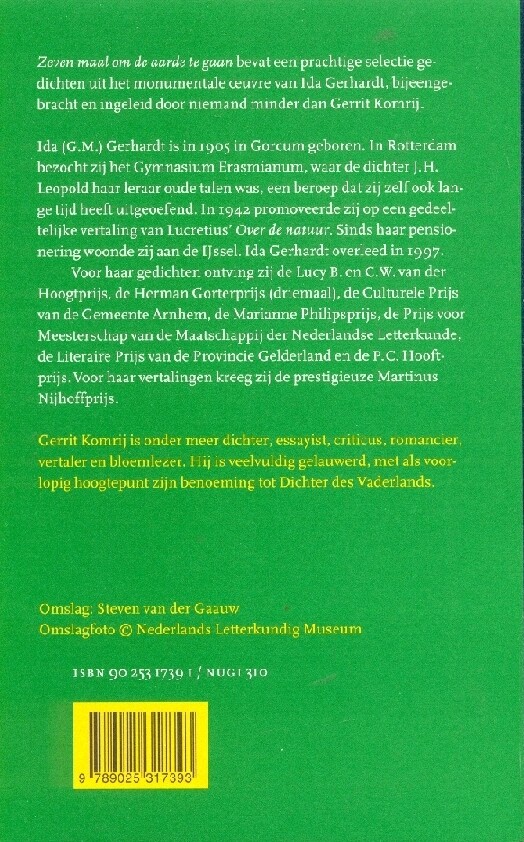 Zeven maal om de aarde te gaan achterkant