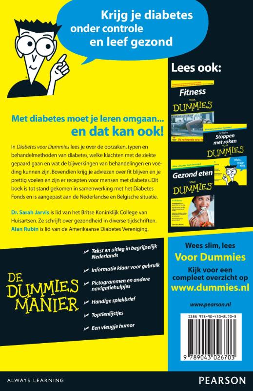 Diabetes voor dummies / Voor Dummies achterkant