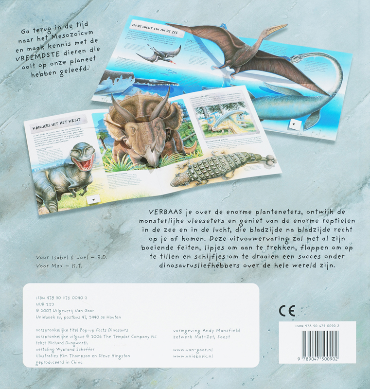 Pop-upboek dinosaurussen achterkant