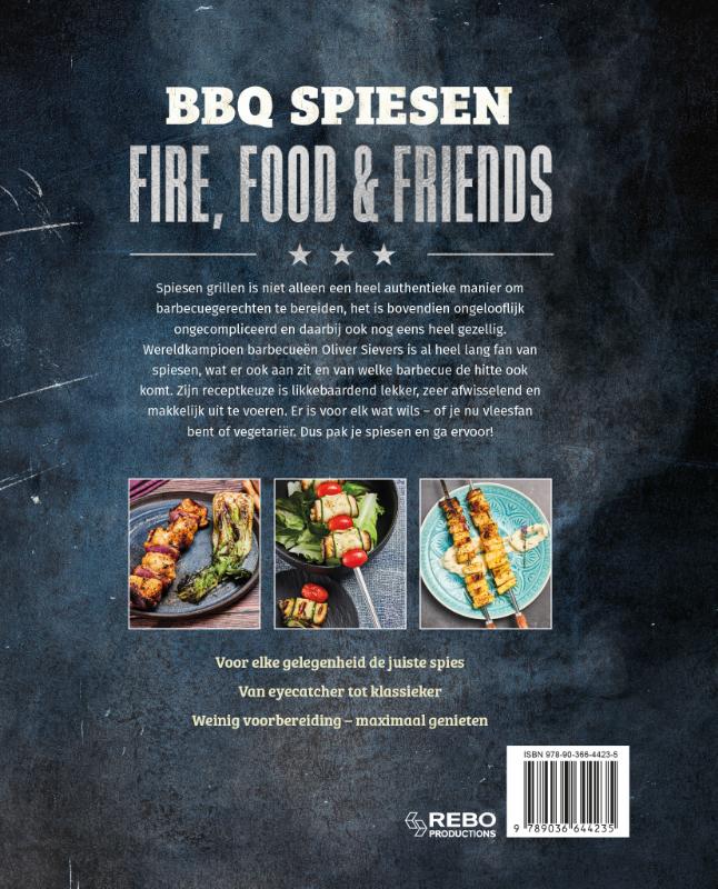 Fire, Food & Friends - BBQ Spiesen achterkant