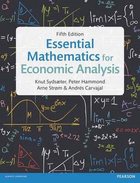 Essential mathematics for economic analysis