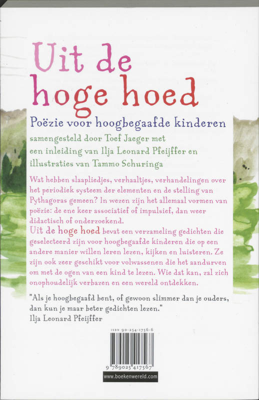 Uit de hoge hoed achterkant