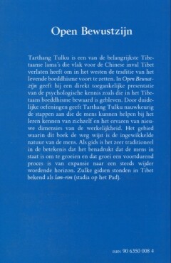 OPEN BEWUSTZIJN achterkant