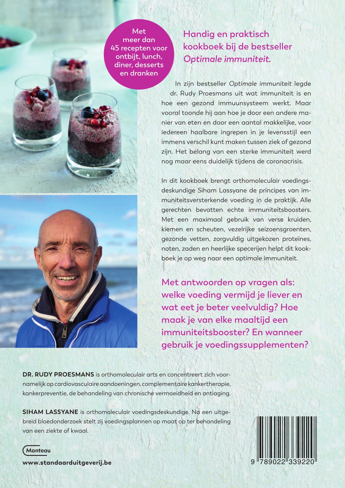 Optimale immuniteit kookboek achterkant