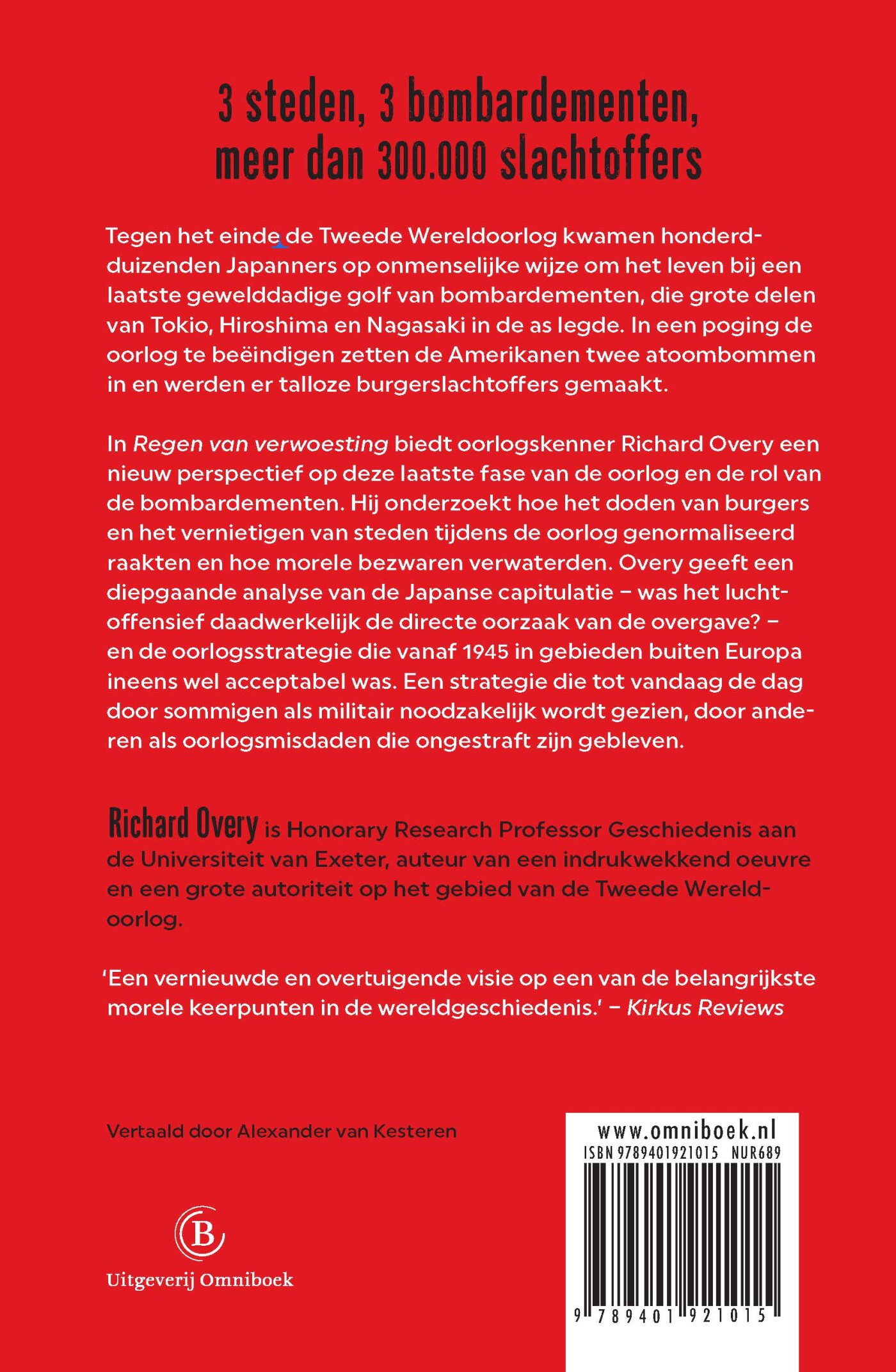 Regen van verwoesting achterkant