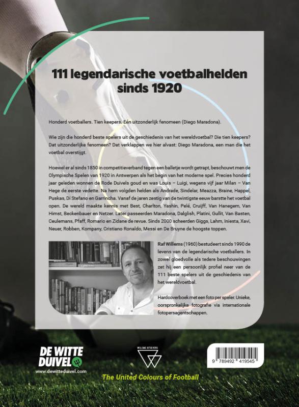 111 legendarische voetbalhelden sinds 1920 achterkant
