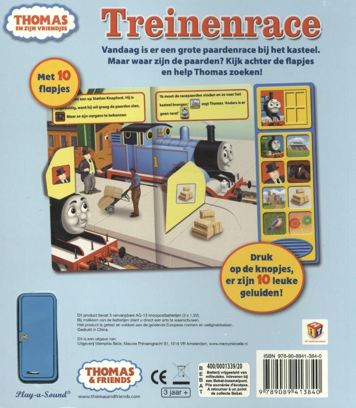 Treinenrace / Thomas en zijn vriendjes achterkant