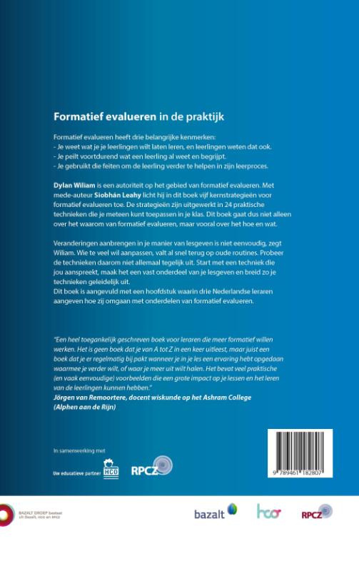 Formatief evalueren in de praktijk Formatief evalueren in de praktijk achterkant