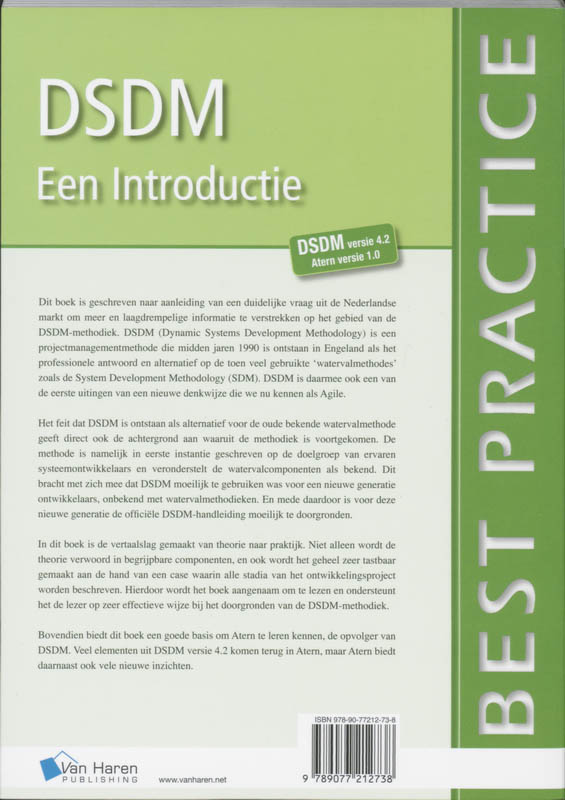 Best practice  -   DSDM een introductie achterkant