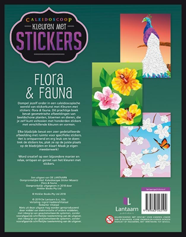 Flora & Fauna / Kleuren met stickers achterkant