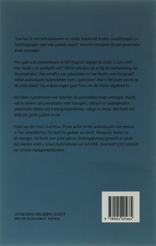 Effectief presenteren / PM-reeks achterkant