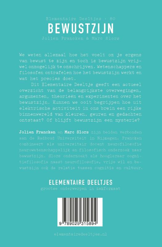 Bewustzijn / Elementaire Deeltjes / 80 achterkant