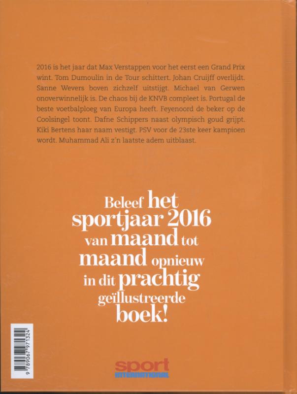 Het Sportjaar 2016 achterkant