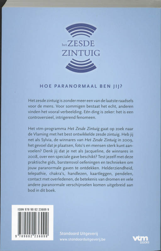 Het zesde zintuig achterkant