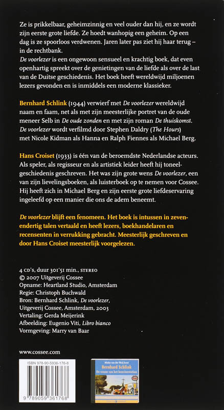 De voorlezer achterkant