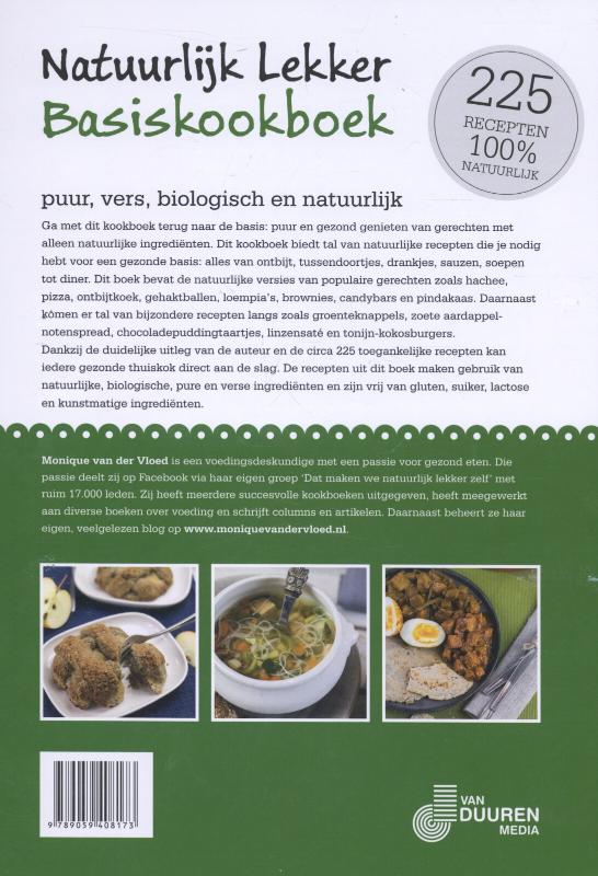 Natuurlijk lekker basiskookboek achterkant