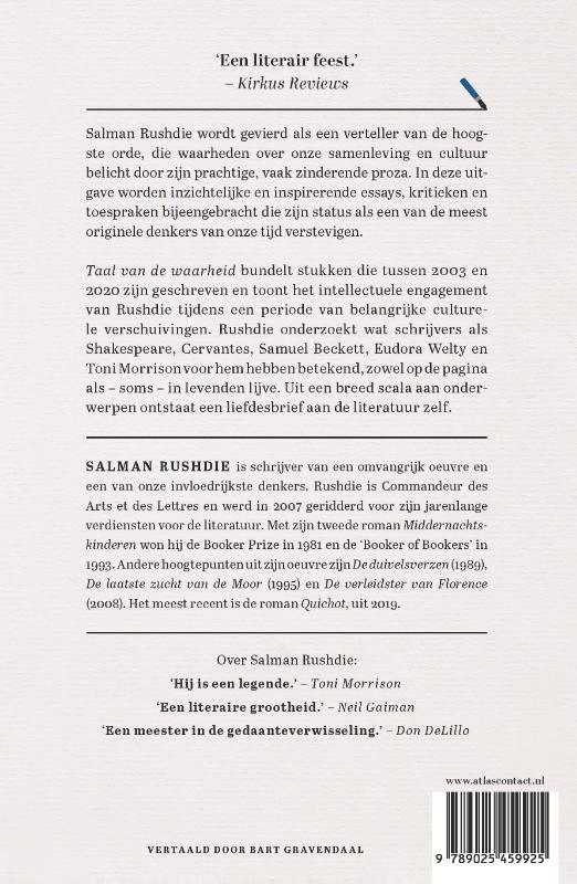 Taal van de waarheid achterkant