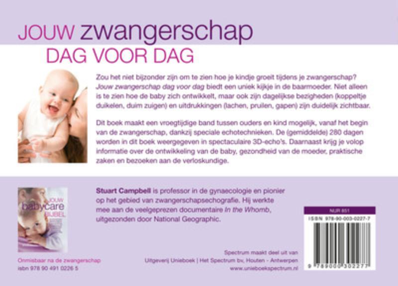 Jouw zwangerschap dag voor dag Jouw zwangerschap dag voor dag achterkant