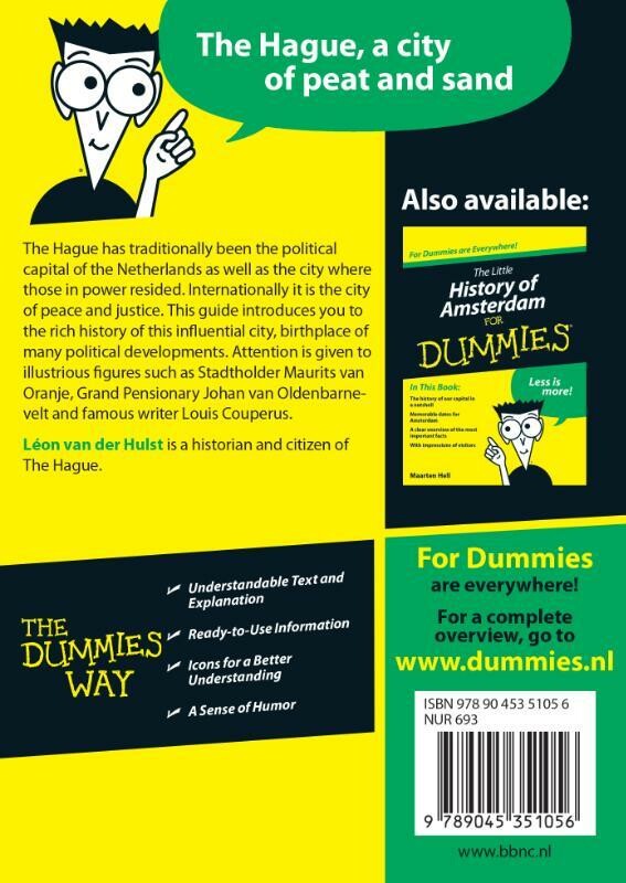 The little history of The Hague for Dummies achterkant