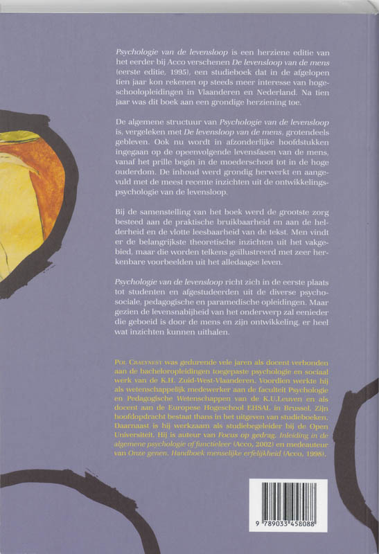 Psychologie van de levensloop achterkant