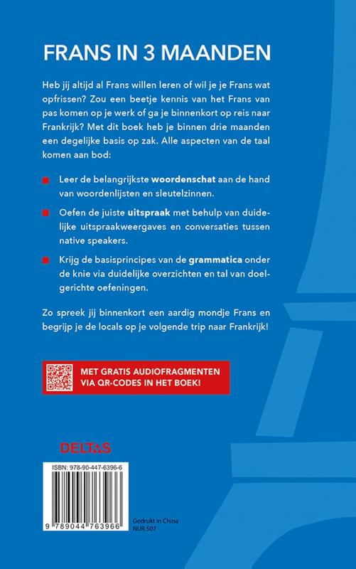 Frans in 3 maanden achterkant