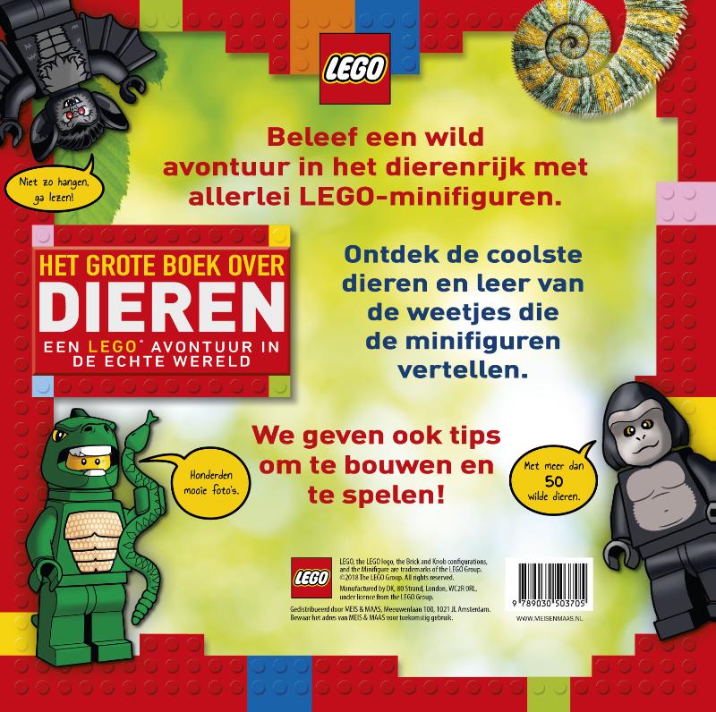 Lego  -   Het grote boek over dieren achterkant