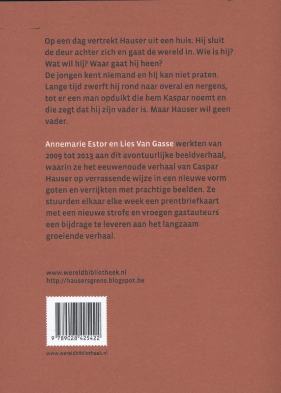 Het boek Hauser achterkant