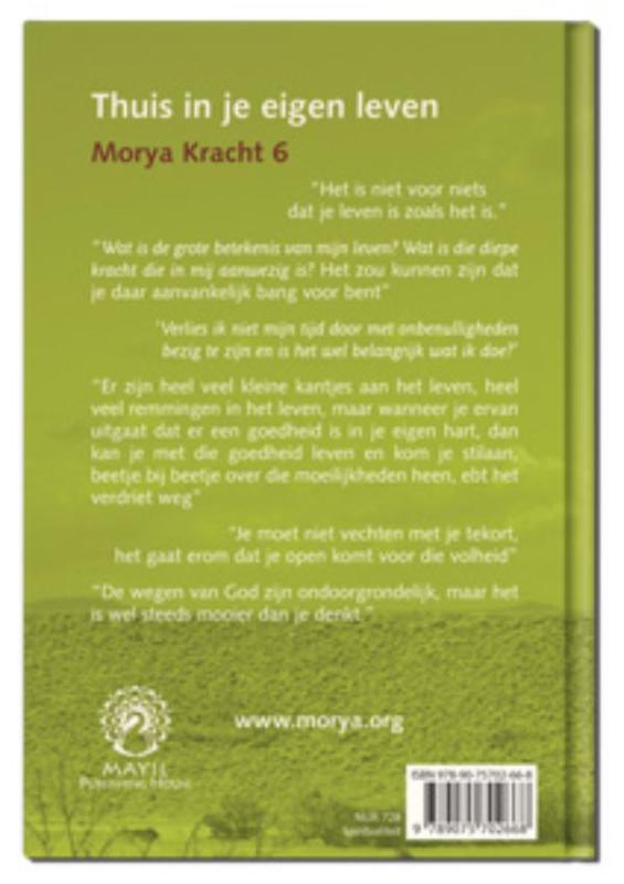 Morya Kracht 6 -   Thuis in je eigen leven achterkant