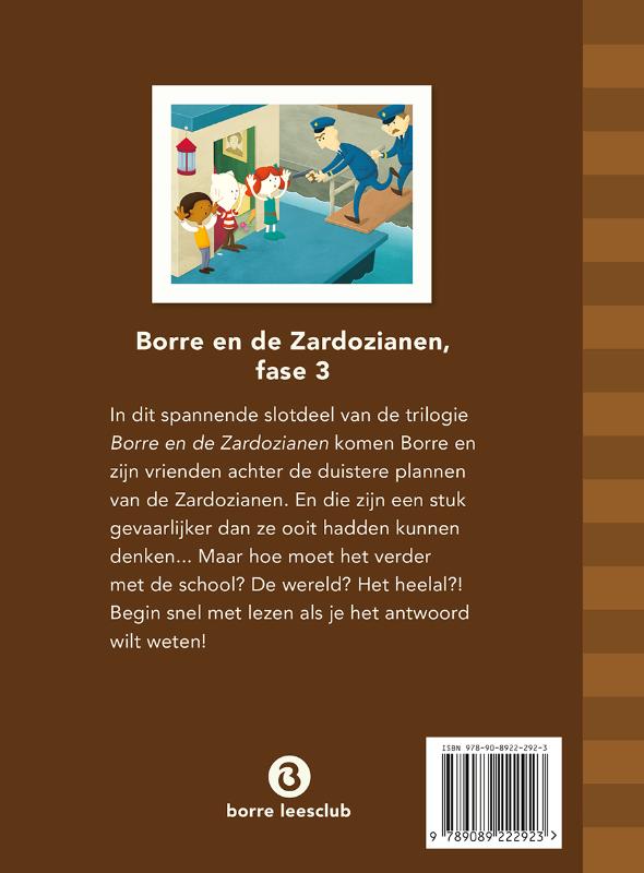 De Gestreepte Boekjes  -   Borre en de Zardozianen, fase 3 achterkant