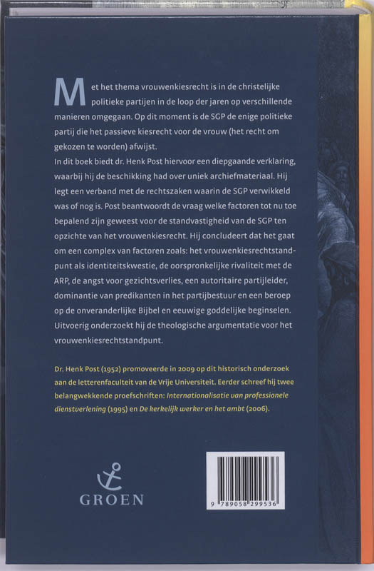 In strijd met de roeping der vrouw achterkant