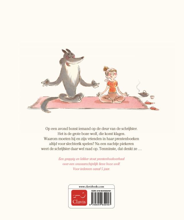 De boze wolf lust geen konijntjes achterkant
