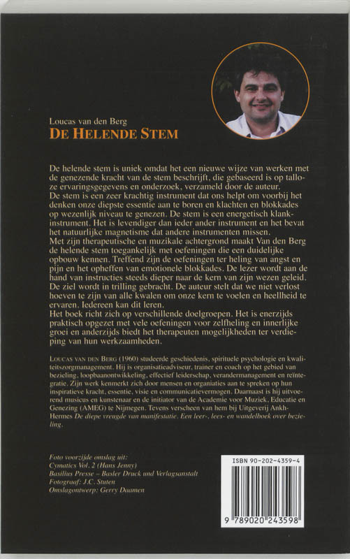 De helende stem achterkant