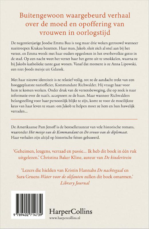 Het meisje van de kommandant achterkant