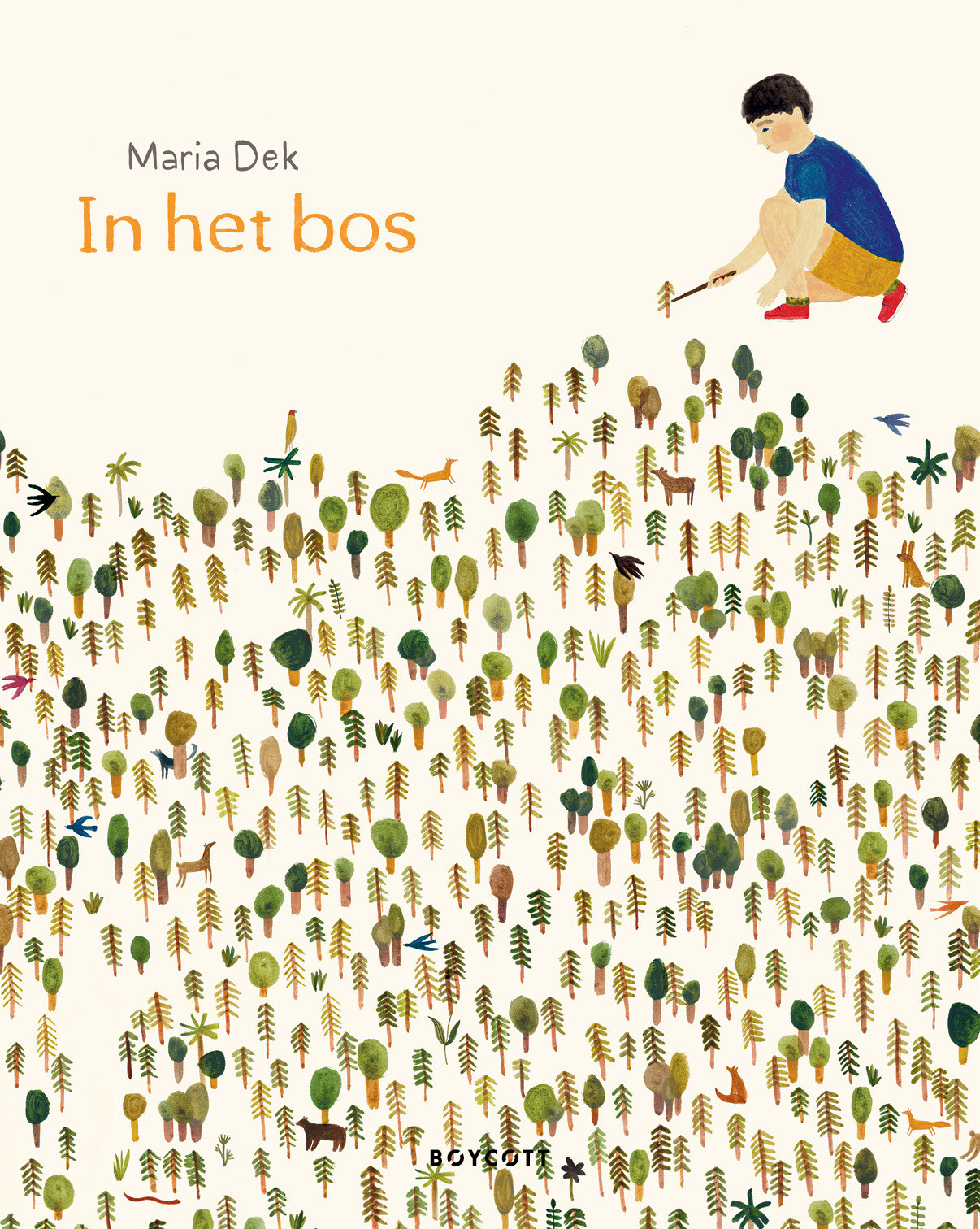 In het bos