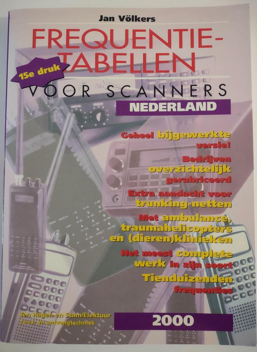 Frequentietabellen voor scanners innederland editie 2000