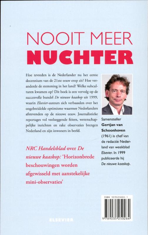 Nooit meer nuchter Nooit meer nuchter achterkant