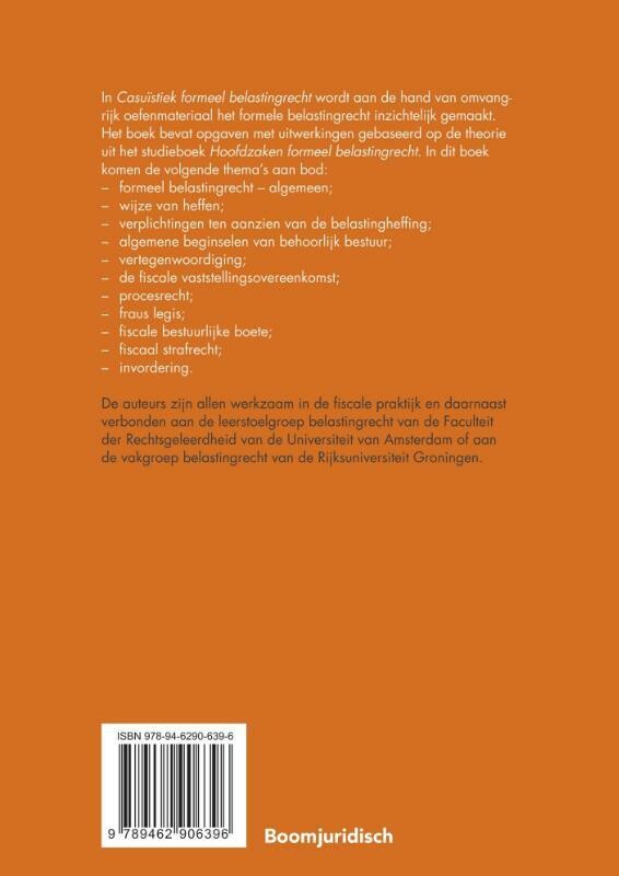 Casuïstiek formeel belastingrecht / Boom fiscale casuïstiek achterkant