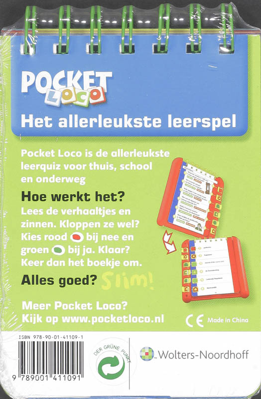Pocket Loco / Boekje Voetbalquiz achterkant