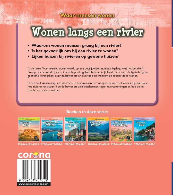 Wonen langs een rivier / Waar mensen wonen achterkant