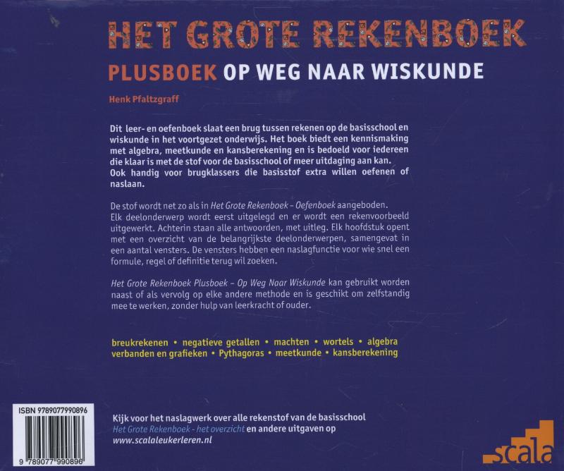 Het grote rekenboek plusboek / Het Grote Rekenboek achterkant